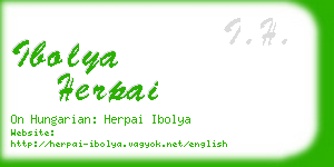 ibolya herpai business card